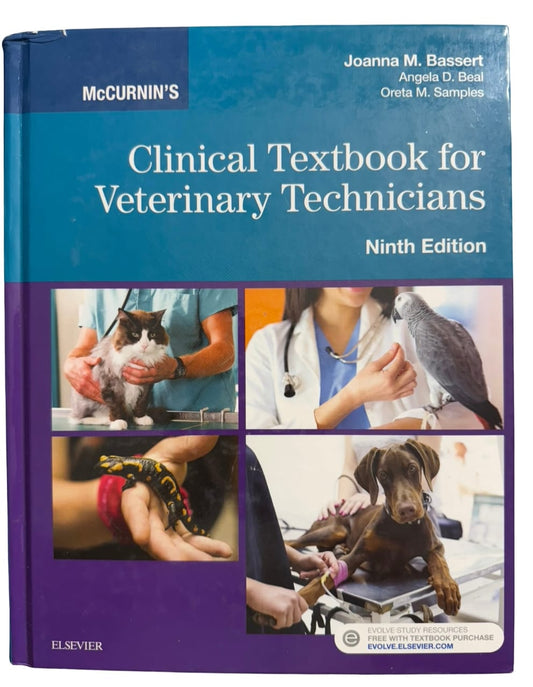 Clinical Textbook for Veterinary Technicians McCURNIN'S Ninth Edition