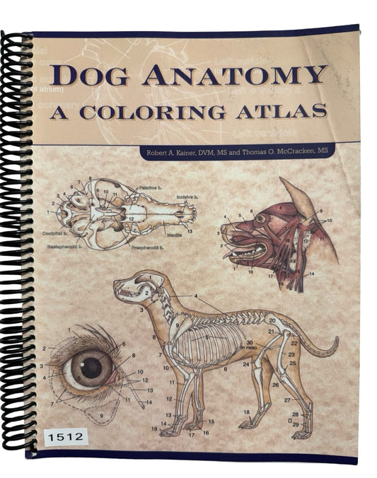 Dog Anatomy A Coloring Atlas
