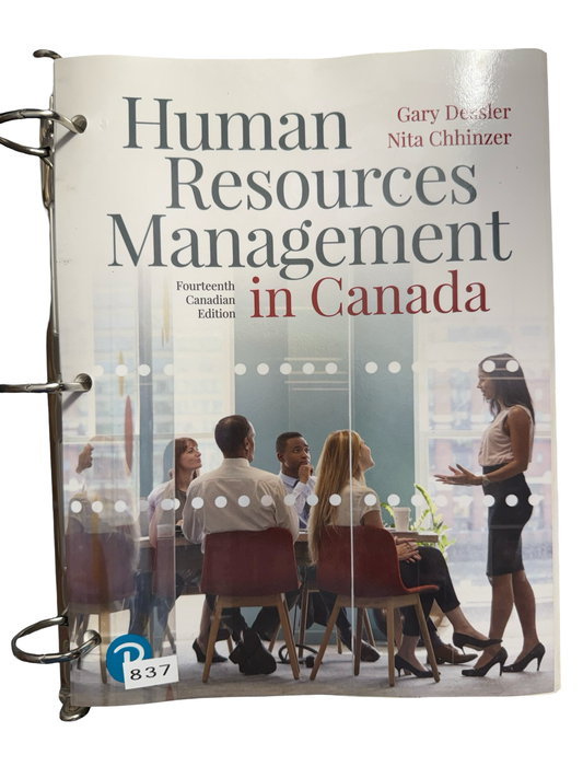 Human Resources Management in Canada