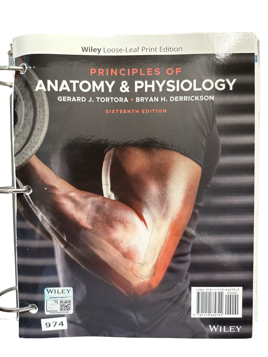 Principles of Anatomy and Physiology 16th edition