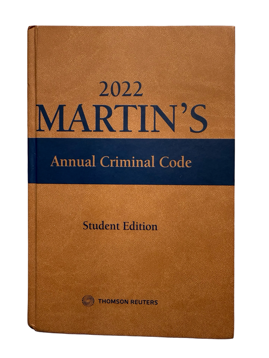 Martin’s Annual Criminal Code 2022