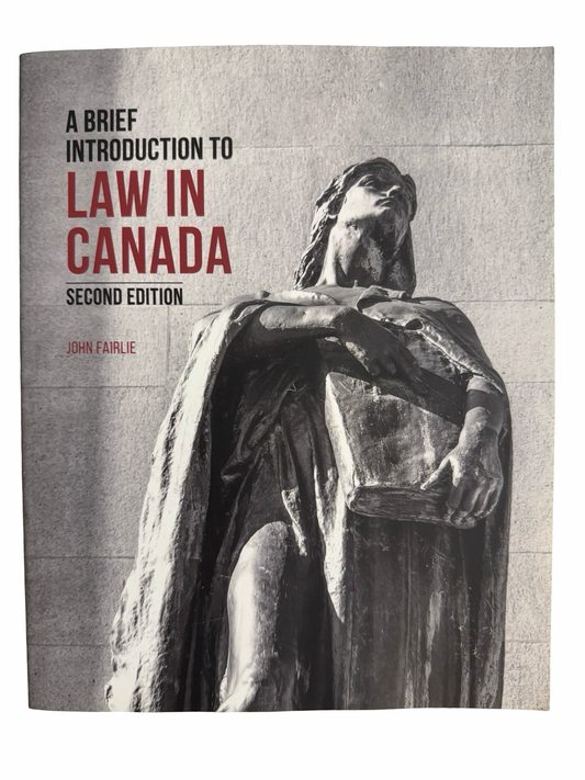 A Brief Introduction To LAW IN CANADA Second Edition