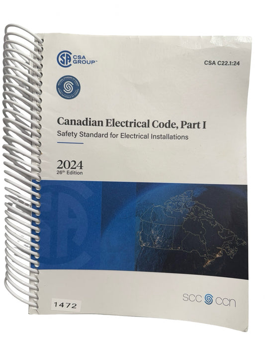 Canadian Electrical Code, Part 1 Safety Standard for Electrical Installations 2024 26th Edition