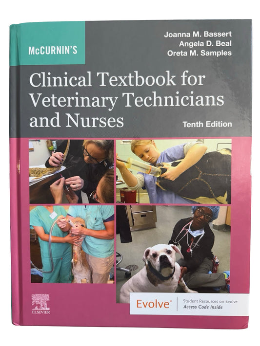 Clinical Textbook For Veterinary Technicians and Nursery, McCURNIN'S Tenth Edition